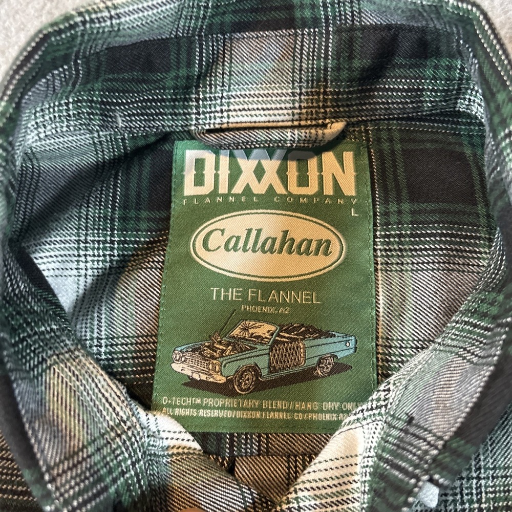 DIXXON Flannel Company Callahan Green Plaid Long Sleeve Men's Sz L Excellent Con - Picture 3 of 15